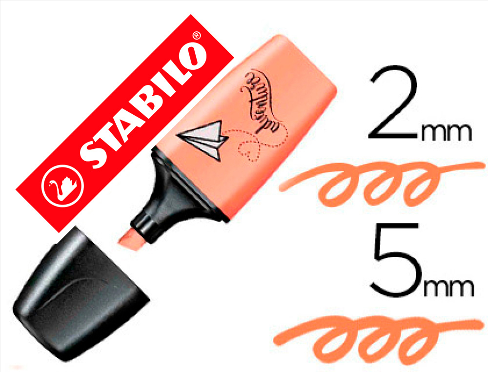 ROTULADOR STABILO BOSS MINI PASTEL LOVE MELOCOTON SEDOSO