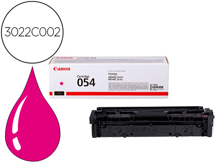 TONER CANON 054 LBP622 / MF641 / I-SENSYS LBP621 / 623 / 641 / 643 / 645 / 622 MAGENTA 1200 PAGINAS