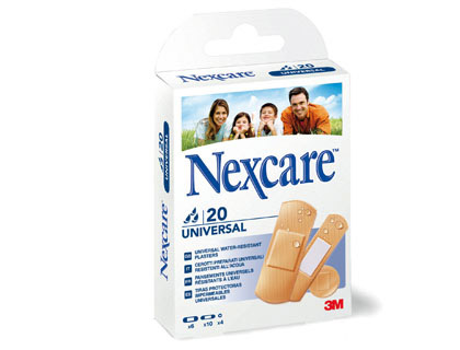TIRA PROTECTORA 3M NEXCARE PARA HERIDAS Y CORTES PLASTICOIMPERMEABLE CAJA DE 20 UNIDADES DIVERSOS TAMAOS