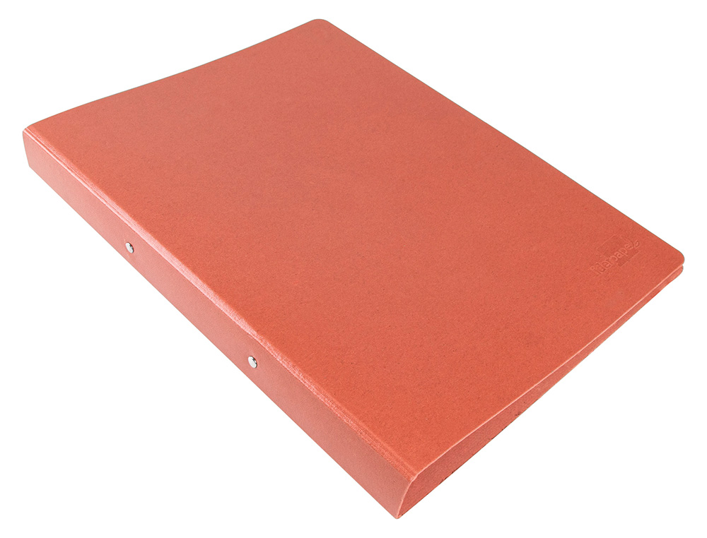 CARPETA DE 2 ANILLAS 25MM REDONDAS LIDERPAPEL FOLIO CARTON CUERO