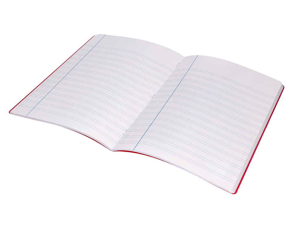 LIBRETA LIDERPAPEL 360 TAPA DE PLASTICO A4 48 HOJAS 90GR PAUTA 4 3,5MM CON MARGEN COLORES SURTIDOS