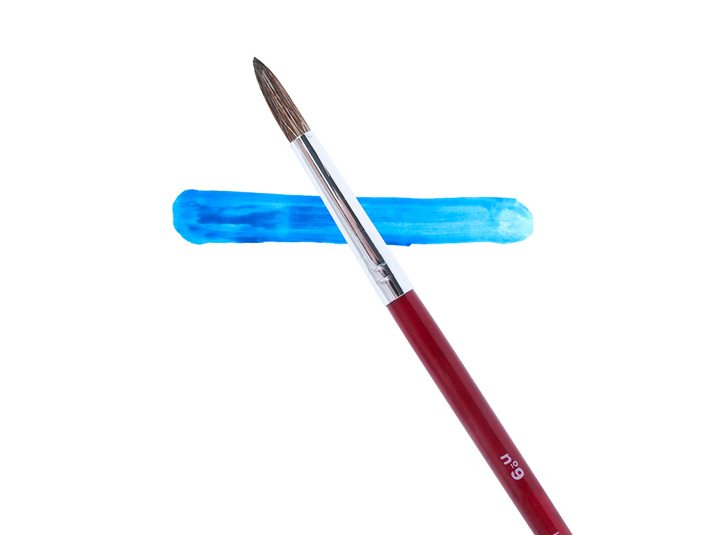PINCELES ACUARELA LIDERPAPEL Nº 9 VIROLA CROMADA PELO ENGOMADO