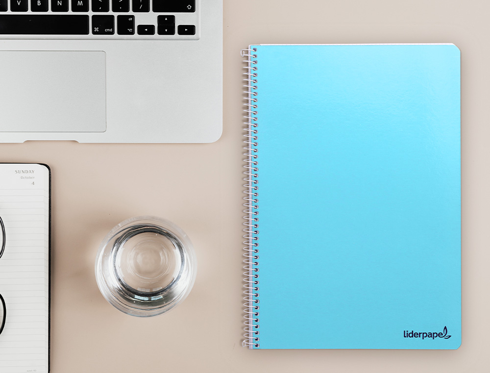 CUADERNO ESPIRAL LIDERPAPEL FOLIO SMART TAPA BLANDA 80H 60GR RAYADO Nº46 COLORES SURTIDOS