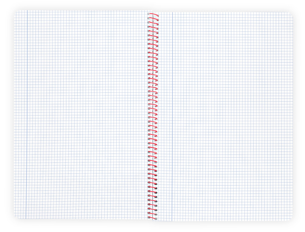 CUADERNO ESPIRAL LIDERPAPEL A4 WONDER TAPA PLASTICO 80H 90GR CUADRO 4MM CON MARGEN COLOR AZUL MARINO