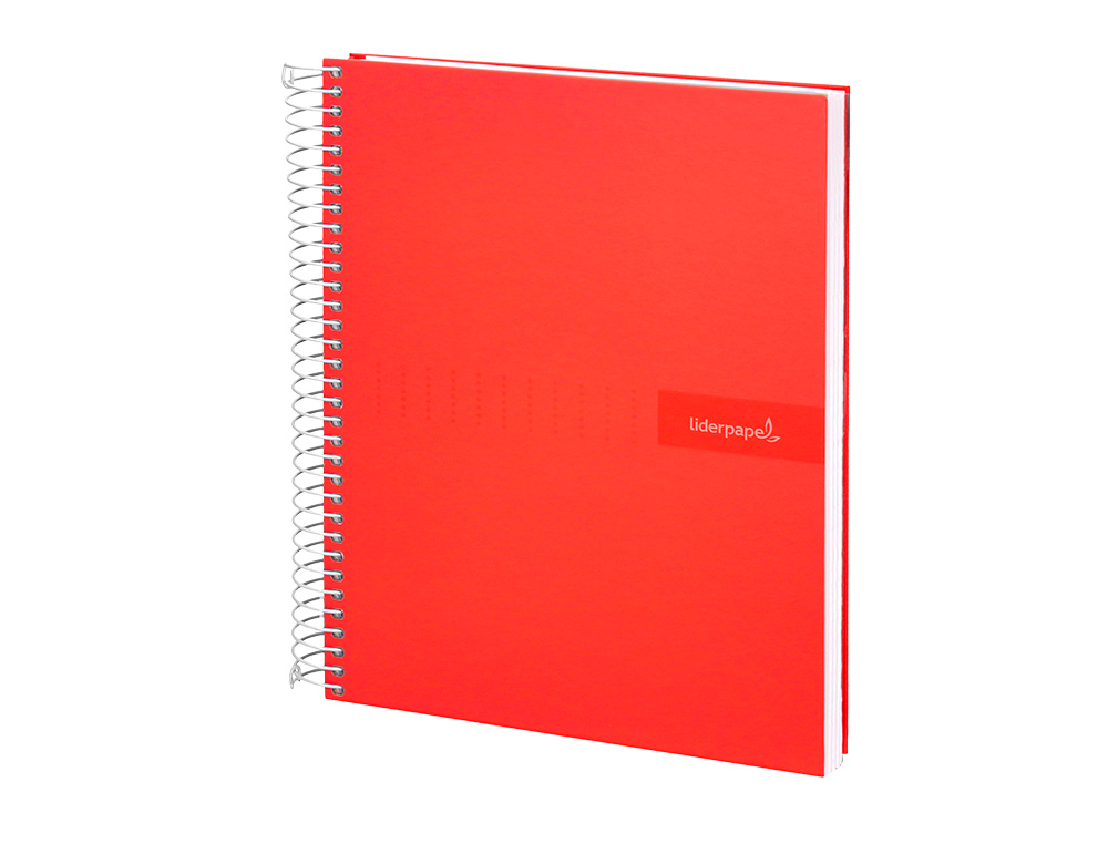 CUADERNO ESPIRAL LIDERPAPEL A5 CRAFTY TAPA FORRADA 80H 90GR CUADRO 4MM CON MARGEN COLORES SURTIDOS
