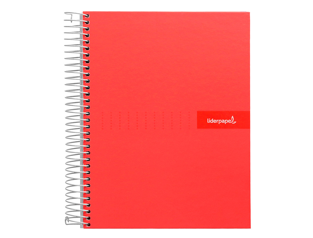 CUADERNO ESPIRAL LIDERPAPEL A5 CRAFTY TAPA FORRADA 80H 90 GR MILIMETRADO 2MM COLORES SURTIDOS
