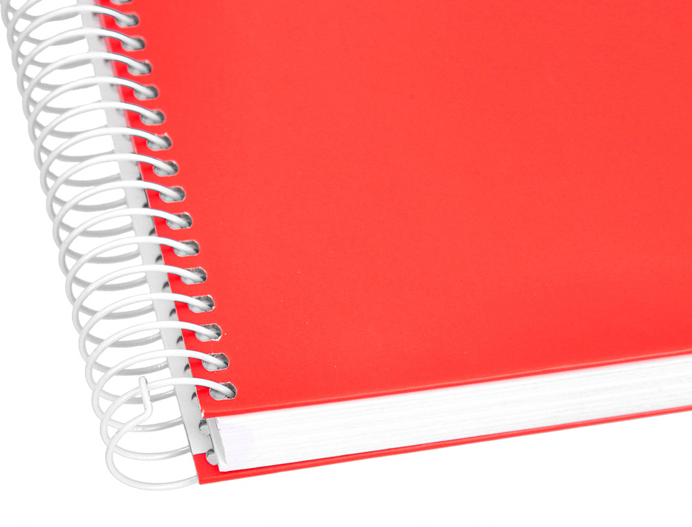 CUADERNO ESPIRAL LIDERPAPEL A5 CRAFTY TAPA FORRADA 80H 90 GR MILIMETRADO 2MM COLORES SURTIDOS