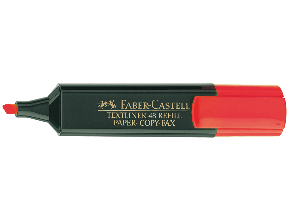 ROTULADOR FABER CASTELL FLUORESCENTE TEXTLINER 48 ROJO