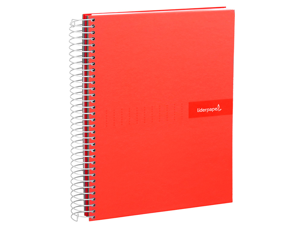CUADERNO ESPIRAL LIDERPAPEL A4 CRAFTY TAPA FORRADA 80H 90 GR CUADRO 4MM CON MARGEN COLORES SURTIDOS