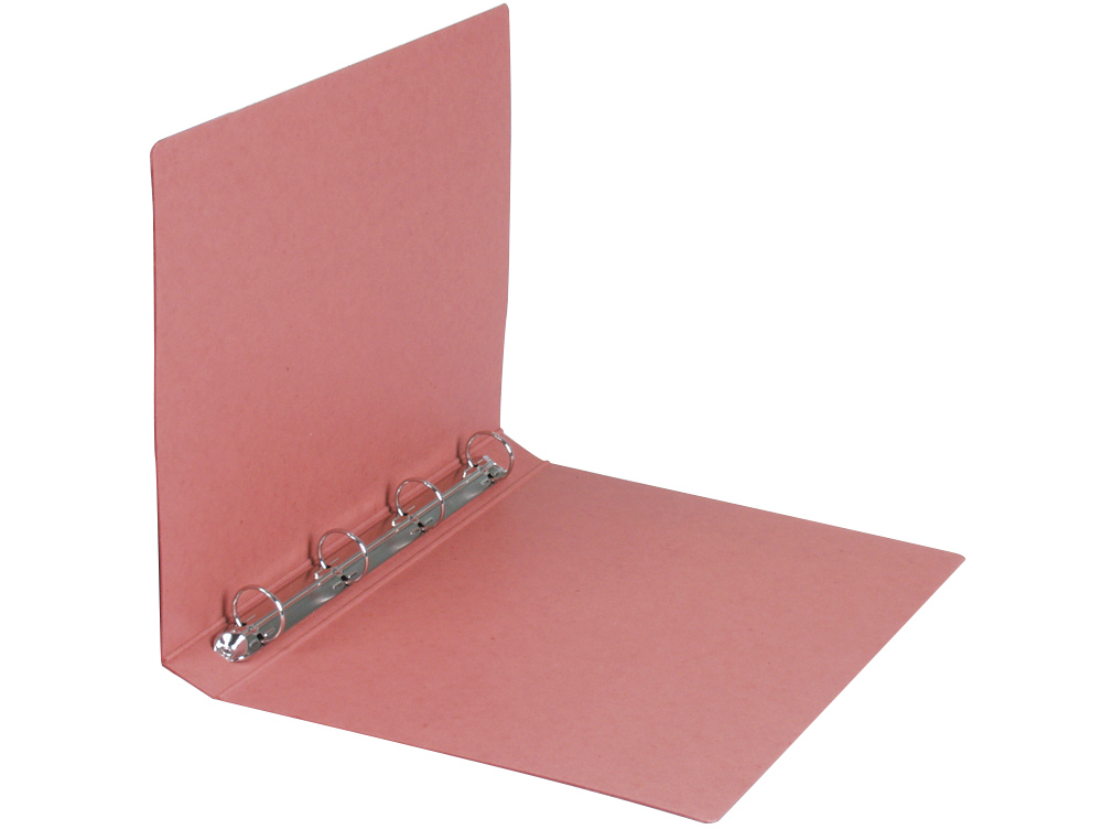 CARPETA DE 4 ANILLAS 40MM REDONDAS LIDERPAPEL FOLIO CARTON CUERO