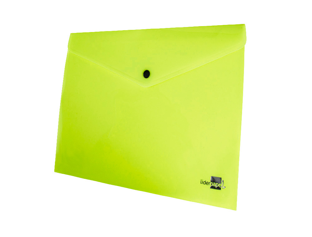 CARPETA LIDERPAPEL DOSSIER BROCHE POLIPROPILENO DIN A4 AMARILLO FLUOR OPACO 50 HOJAS