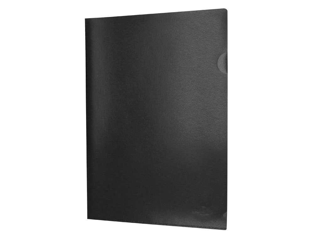 CARPETA LIDERPAPEL DOSSIER UÑERO POLIPROPILENO DIN A4 NEGRO OPACO 20 HOJAS