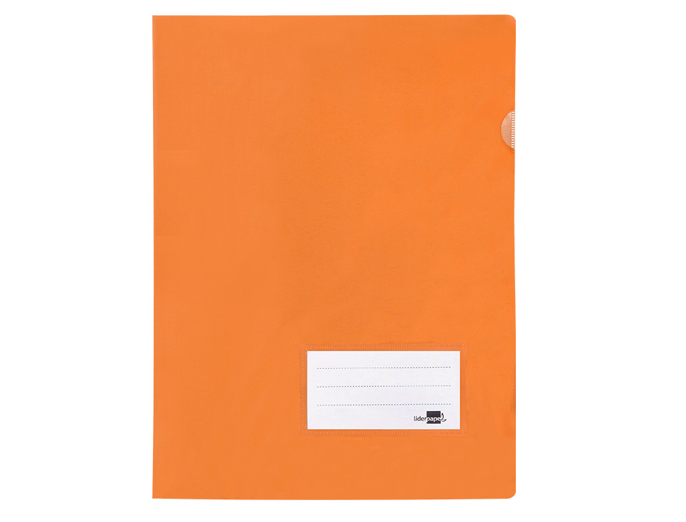 CARPETA LIDERPAPEL DOSSIER A4 UÑERO NARANJA FLUOR OPACO