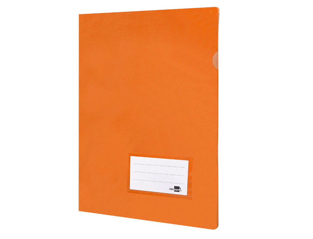 CARPETA LIDERPAPEL DOSSIER A4 UÑERO NARANJA FLUOR OPACO