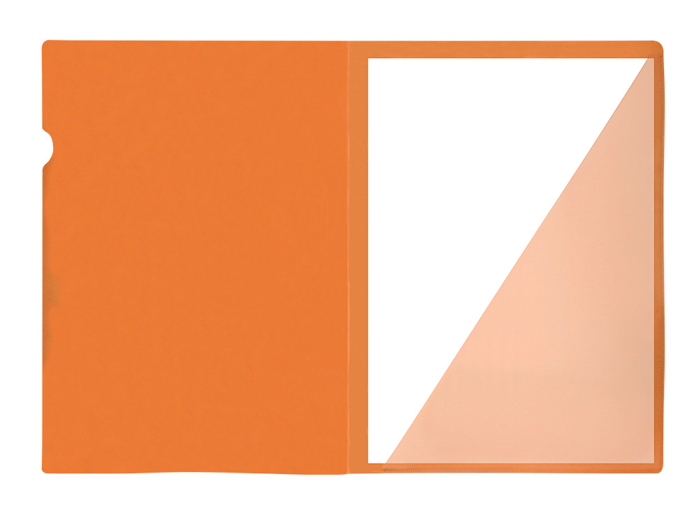 CARPETA LIDERPAPEL DOSSIER A4 UÑERO NARANJA FLUOR OPACO