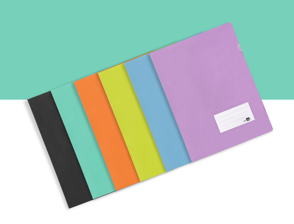 CARPETA LIDERPAPEL DOSSIER A4 UÑERO VERDE MANZANA OPACO