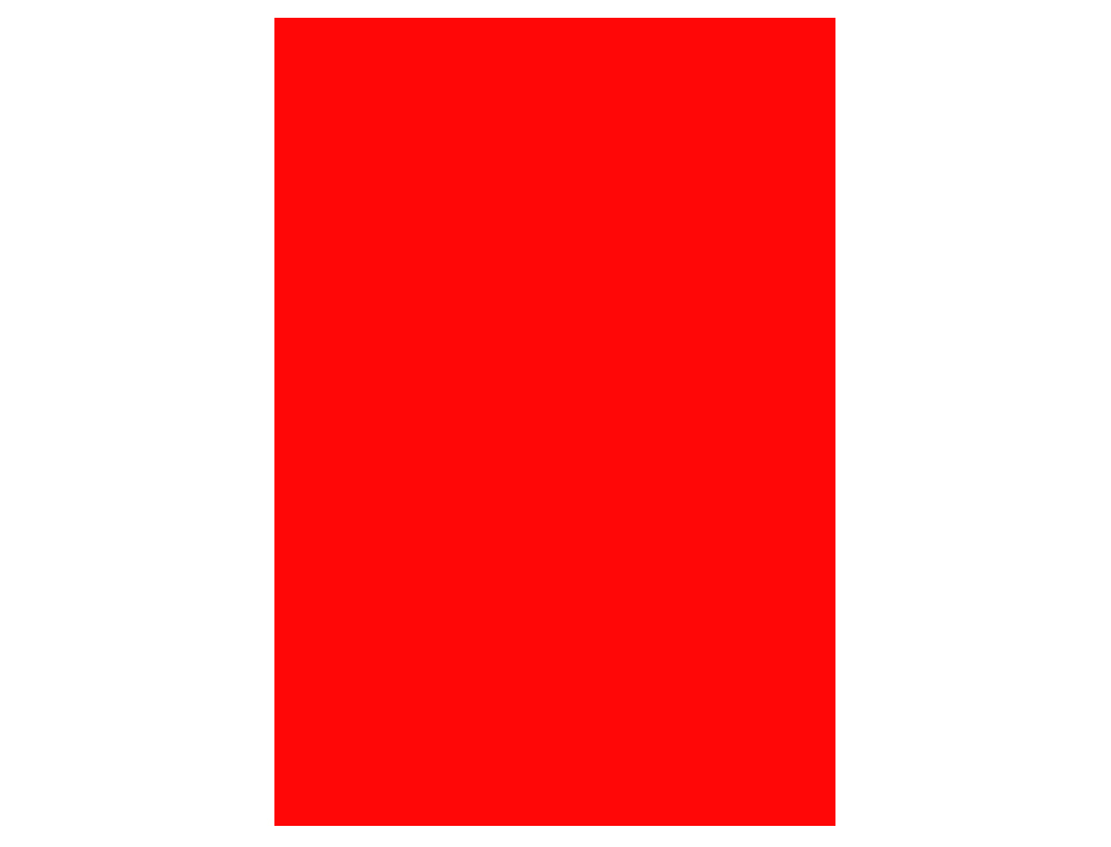 CARTULINA FLUORESCENTE ROJA 50X65 CM 230 GR