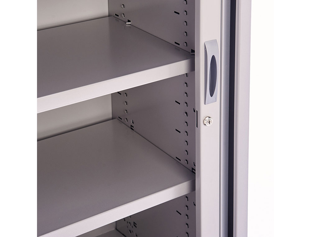 ARMARIO METALICO ROCADA DOS PUERTAS TIPO PERSIANA INCLUYE DOS BALDA SERIE STORE 120X105X45 CM ACABADO AC00