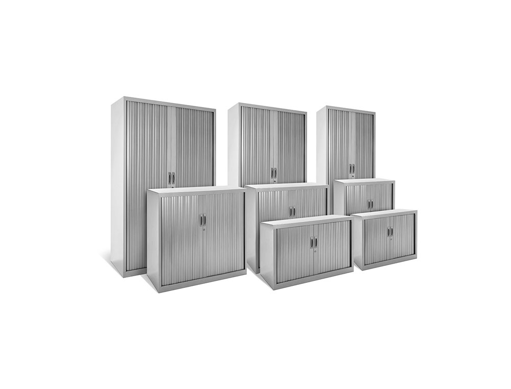 ARMARIO METALICO ROCADA DOS PUERTAS TIPO PERSIANA INCLUYE DOS BALDA SERIE STORE 120X105X45 CM ACABADO AC00