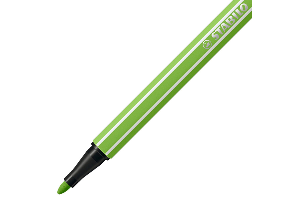 ROTULADOR STABILO ACUARELABLE PEN 68 VERDE PRADO PUNTA GRUESA 1MM