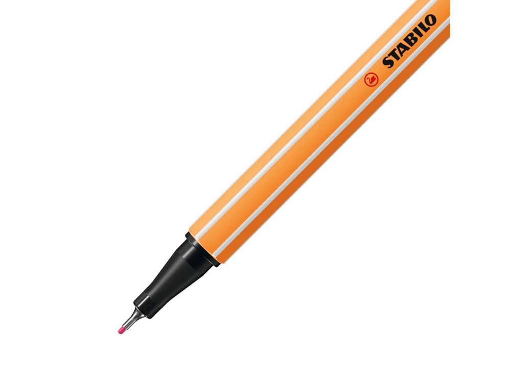 ROTULADOR STABILO PUNTA DE FIB RA POINT 88 ROSA CLARO PUNTA FINA 0,4MM