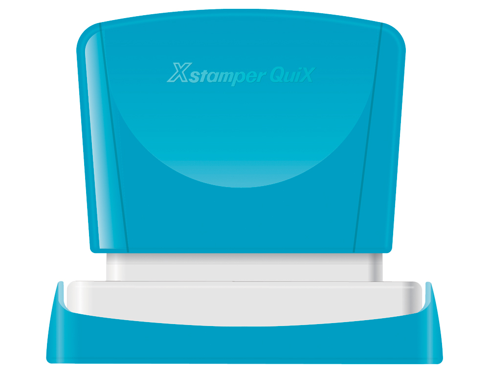 SELLO X'STAMPER QUIX PERSONALIZABLE COLOR AZUL MEDIDAS 13X49 MM Q-13