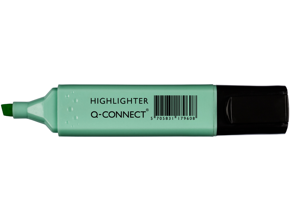 ROTULADOR Q-CONNECT FLUORESCENTE PASTEL AZUL PUNTA BISELADA