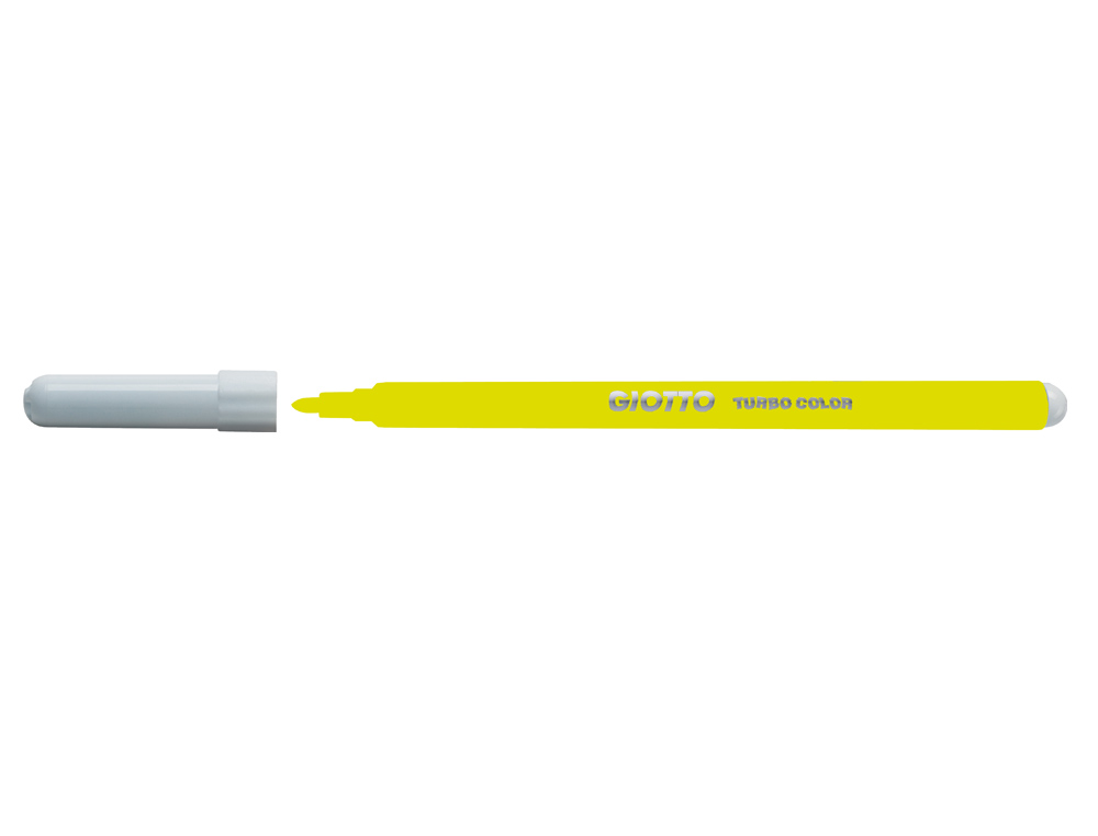 ROTULADOR GIOTTO TURBO COLOR LAVABLE CON PUNTA BLOQUEADA UNICOLOR AMARILLO