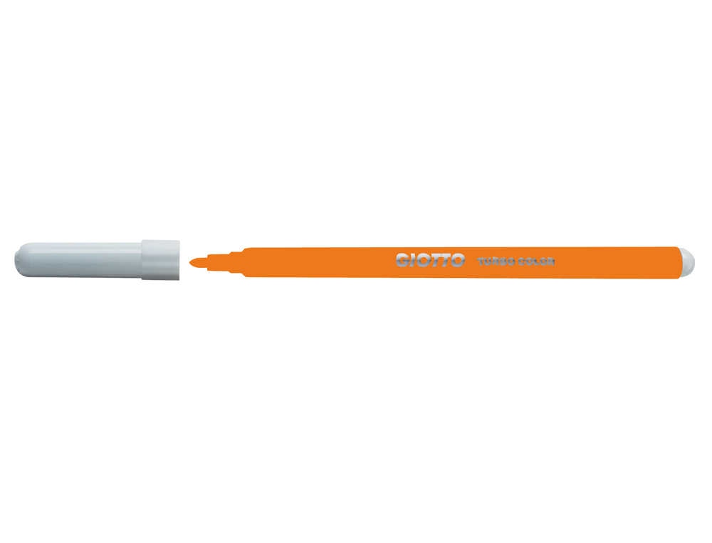 ROTULADOR GIOTTO TURBO COLOR LAVABLE CON PUNTA BLOQUEADA UNICOLOR NARANJA