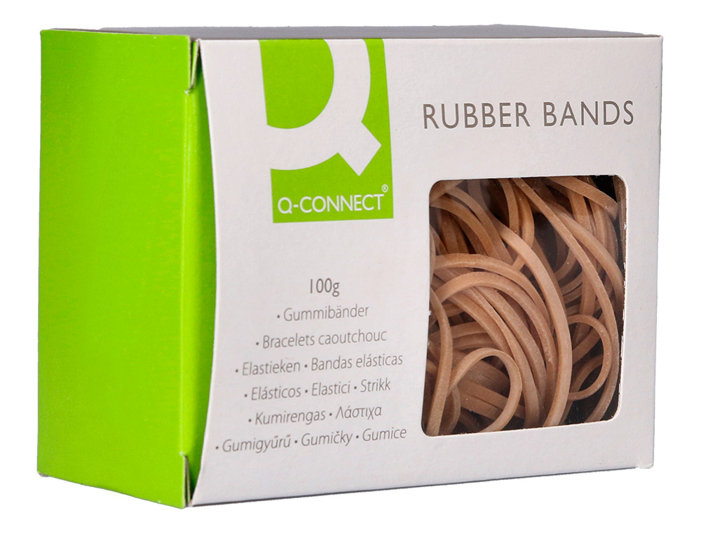 GOMILLAS ELASTICAS Q-CONNECT 100 GR 60X3 MM NUMERO 31