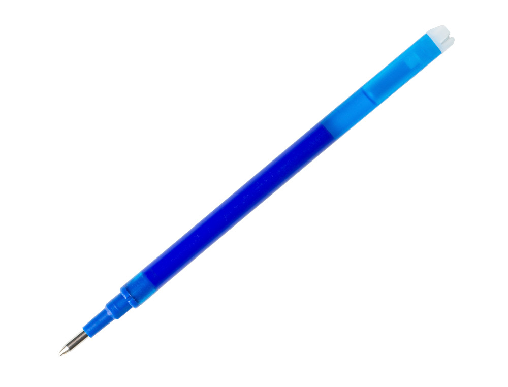 RECAMBIO BOLIGRAFO Q-CONNECT RETRACTIL KF11058 BORRABLE AZUL CAJA DE 3 UNIDADES