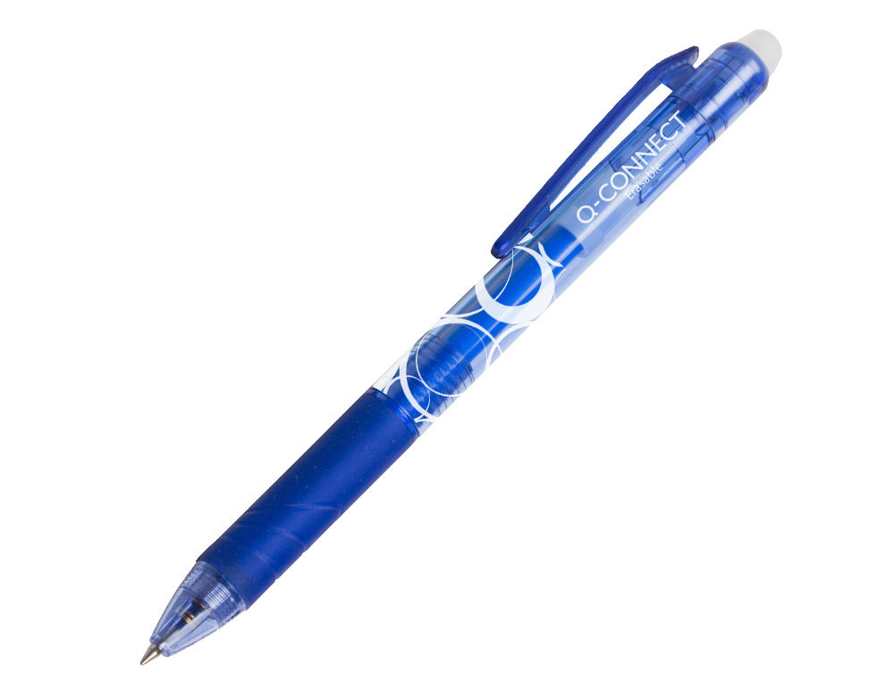RECAMBIO BOLIGRAFO Q-CONNECT RETRACTIL KF11058 BORRABLE AZUL CAJA DE 3 UNIDADES