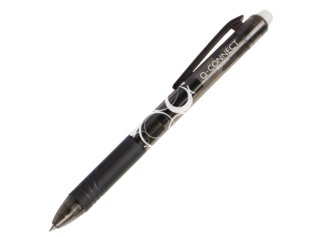 RECAMBIO BOLIGRAFO Q-CONNECT RETRACTIL KF11057 BORRABLE NEGRO CAJA DE 3 UNIDADES