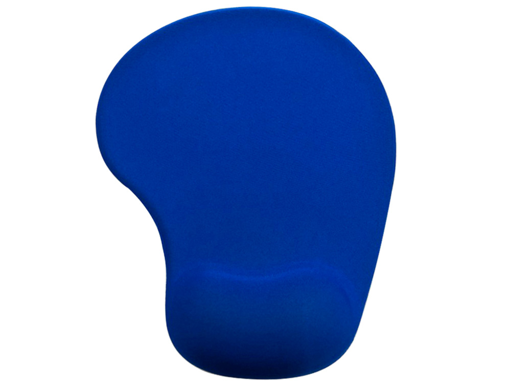 ALFOMBRILLA PARA RATON Q-CONNECT REPOSAMUECAS DE GEL COLOR AZUL 190X230X20 MM