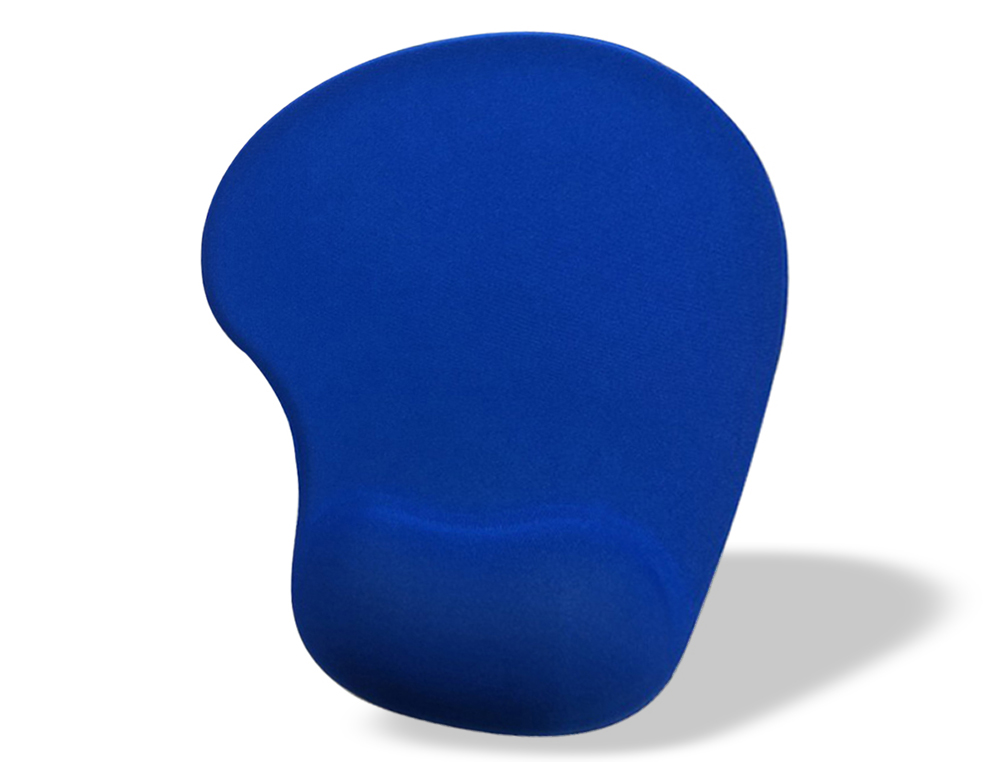 ALFOMBRILLA PARA RATON Q-CONNECT REPOSAMUECAS DE GEL COLOR AZUL 190X230X20 MM