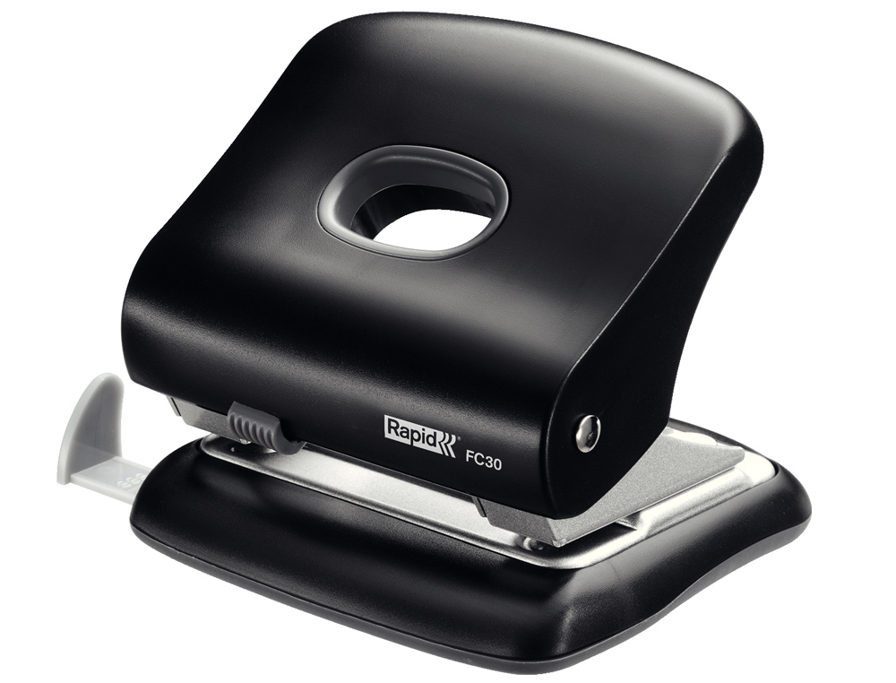TALADRADOR RAPID FC30 PLASTICO COLOR NEGRO CAPACIDAD 30 HOJAS
