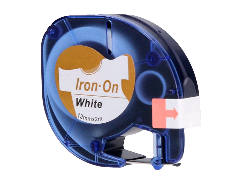 CINTA Q-CONNECT 12MM X 2MT NEGRO-BLANCO PARA ROPA PARA MAQUINA LETRATAG