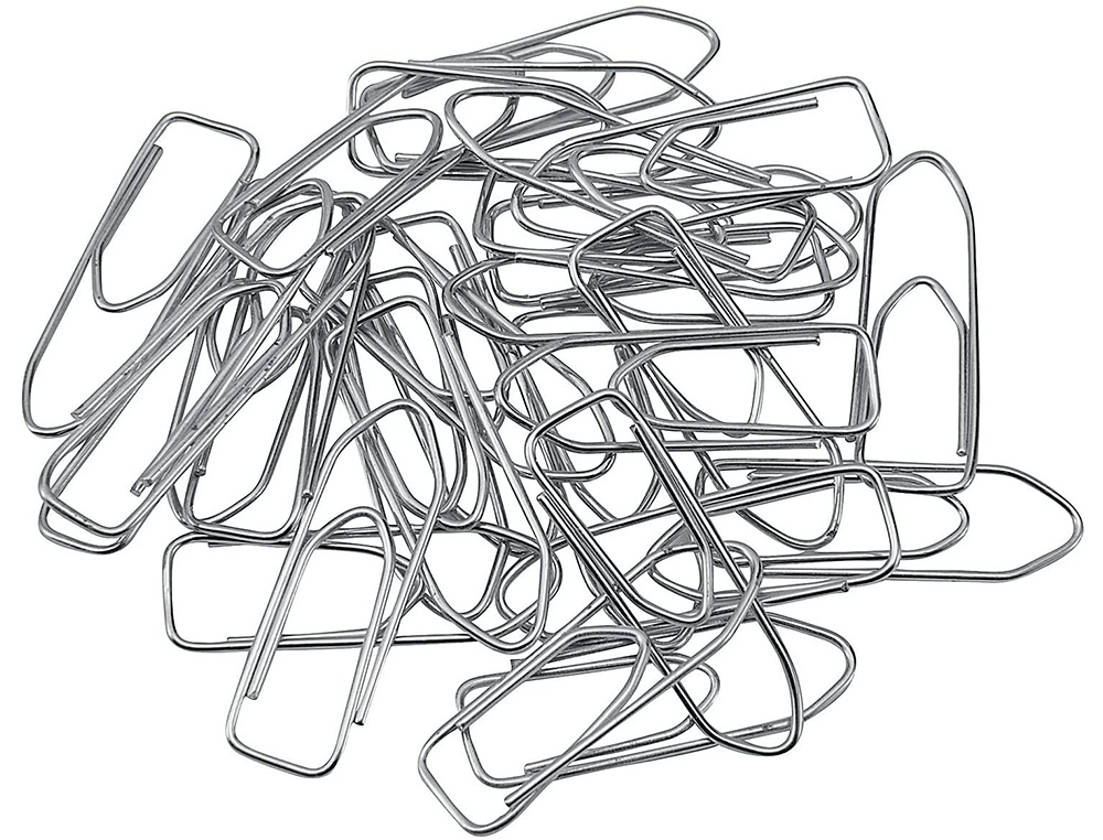 CLIPS NIQUELADOS Q-CONNECT N4 50 MM CAJA DE 100 UNIDADES