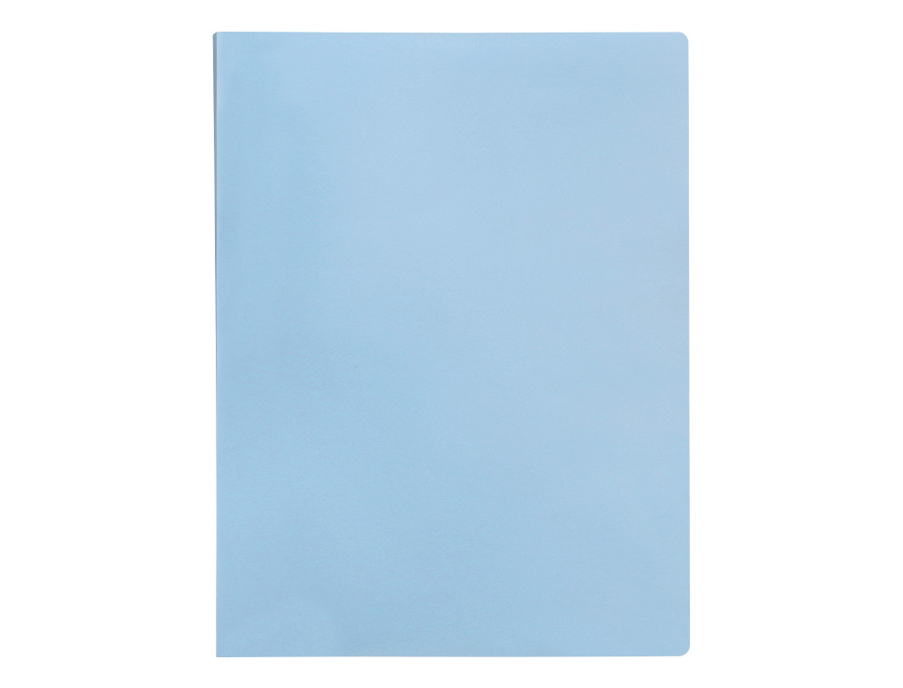 CARPETA LIDERPAPEL ESCAPARATE 60 FUNDAS POLIPROPILENO DIN A4 CELESTE OPACO