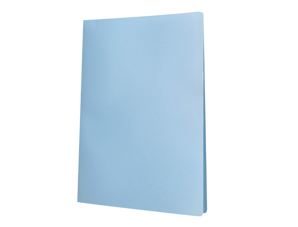 CARPETA LIDERPAPEL ESCAPARATE 60 FUNDAS POLIPROPILENO DIN A4 CELESTE OPACO
