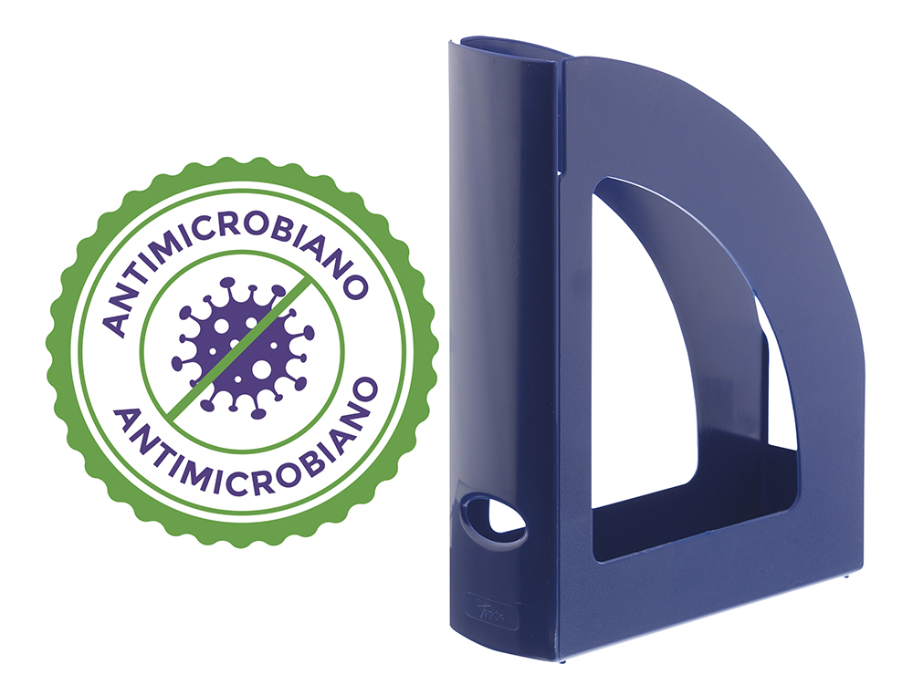 REVISTERO ARCHIVO 2000 ANTIMICROBIANO SANITIZED POLIESTIRENO LOMO 80 MM AZUL 250X80X320 MM