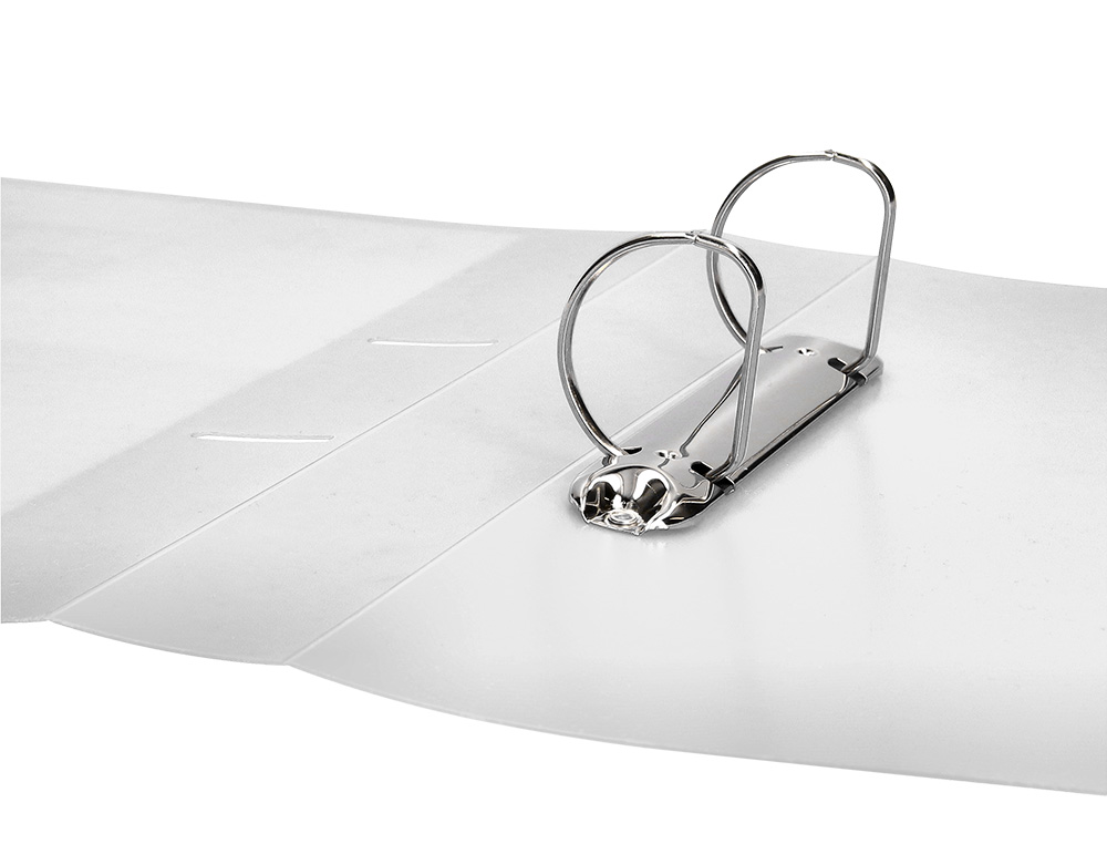 CARPETA LIDERPAPEL CANGURO 2 ANILLAS 40 MM MIXTAS POLIPROPILENO DIN A4 TRANSPARENTE