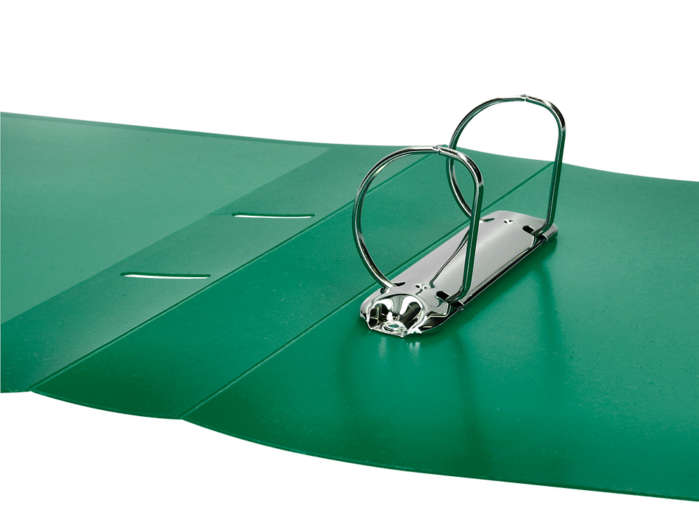 CARPETA LIDERPAPEL CANGURO 2 ANILLAS 40 MM MIXTAS POLIPROPILENO DIN A4 VERDE TRANSLICUDO