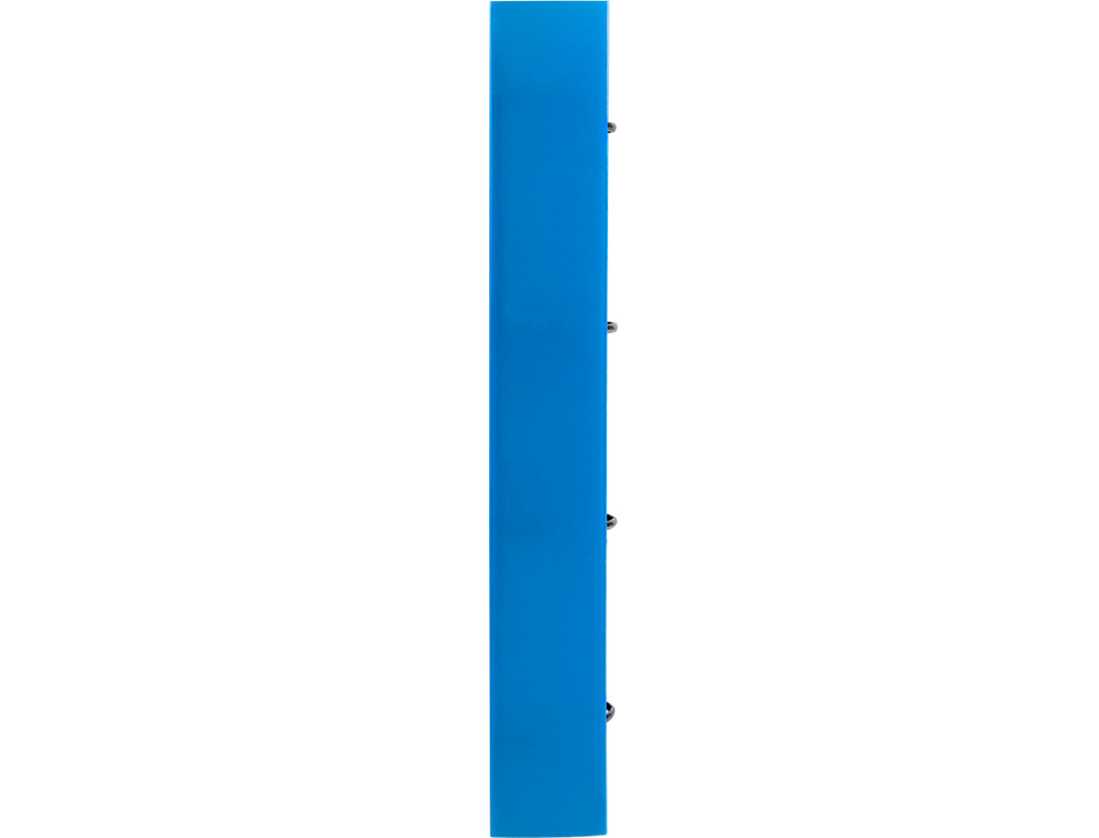 CARPETA CON RECAMBIO LIDERPAPEL A4 CUADRO 5MM 100 HOJAS 80G POLIPROPILENO 4 ANILLAS 40MM AZUL TRANSLUCIDO