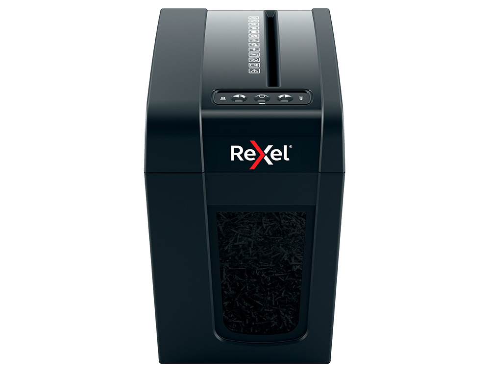 DESTRUCTORA DE DOCUMENTOS REXEL SECURE X6-SL CAPACIDAD 6 HOJAS PARTICULAS DESTRUYE GRAPAS Y CLIPS