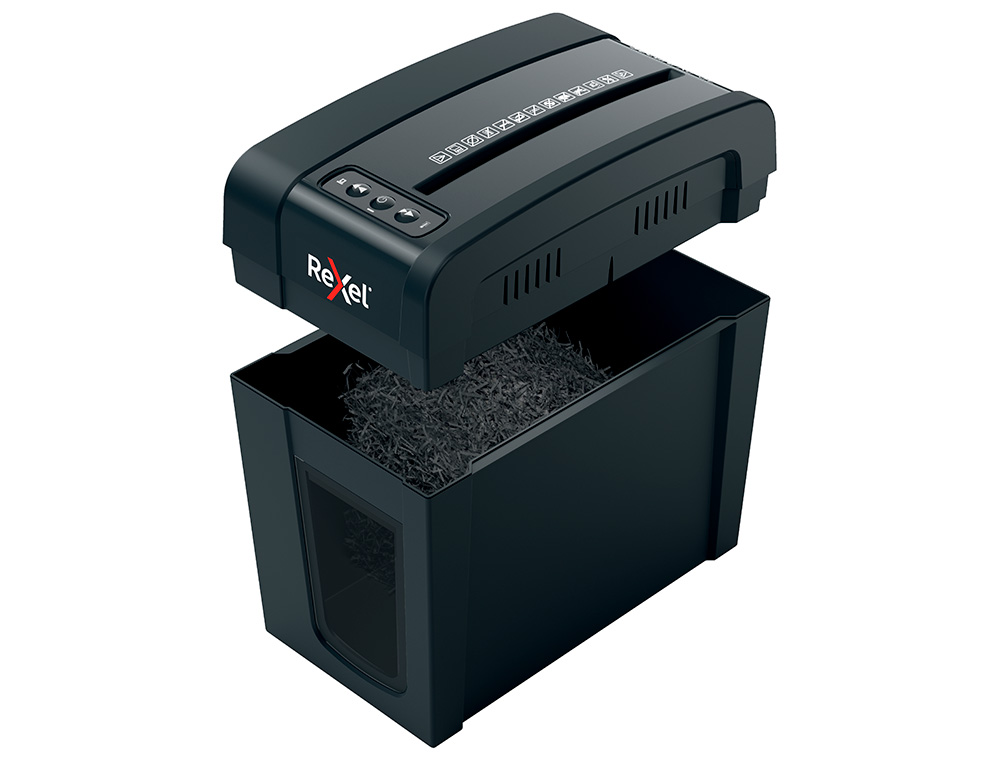 DESTRUCTORA DE DOCUMENTOS REXEL SECURE X6-SL CAPACIDAD 6 HOJAS PARTICULAS DESTRUYE GRAPAS Y CLIPS