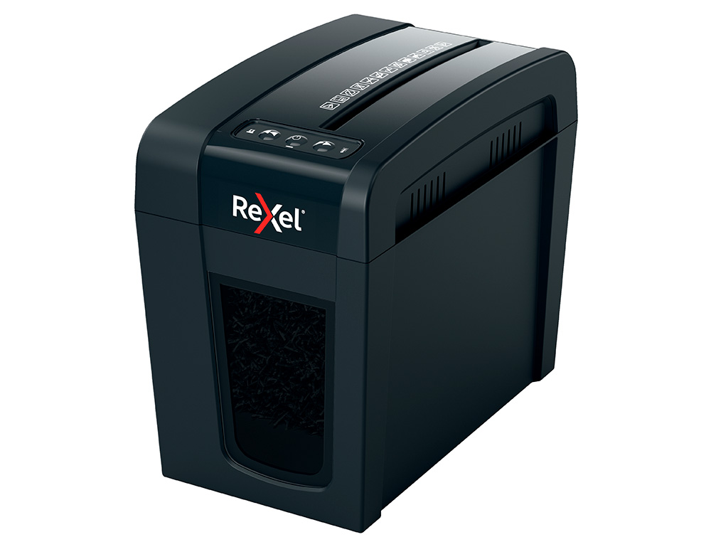 DESTRUCTORA DE DOCUMENTOS REXEL SECURE X6-SL CAPACIDAD 6 HOJAS PARTICULAS DESTRUYE GRAPAS Y CLIPS