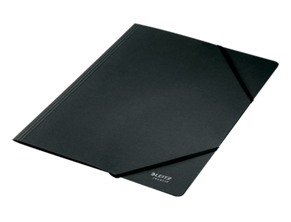 CARPETA LEITZ RECYCLE GOMAS DIN A4 CARTON RECICLABE 100% NEGRO