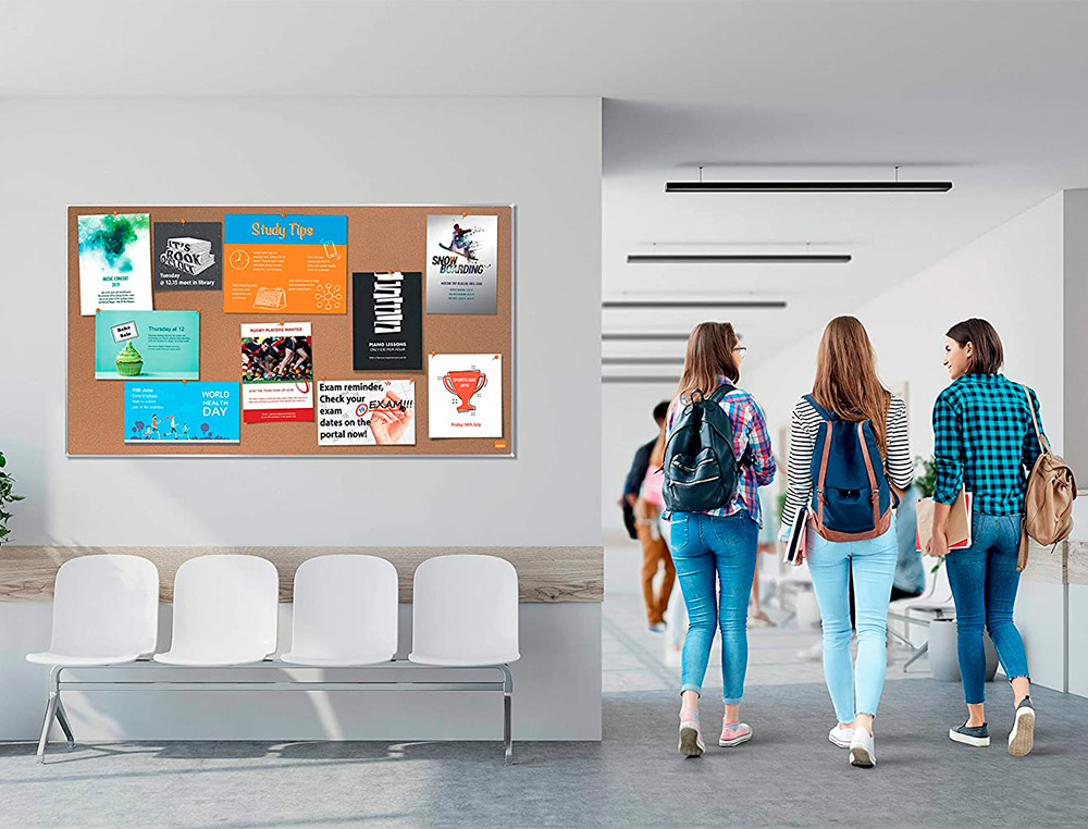 TABLERO DE ANUNCIOS NOBO IMPRESSION PRO CORCHO FORMATO PANORAMICO 32