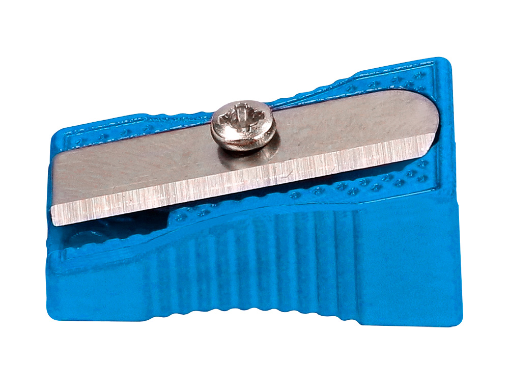 SACAPUNTAS LIDERPAPEL METALICO CUA 1 USO COLOR AZUL